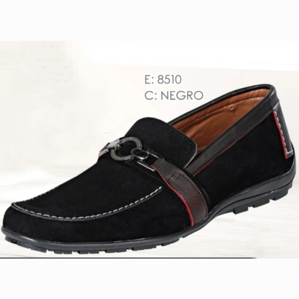 Men's Suede Moccasin Loafer - Picture 2 of 2